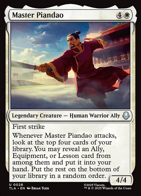Master Piandao — Front