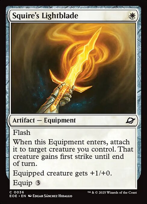 Squire's Lightblade — Front