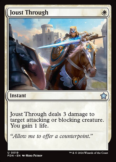 Joust Through — Front