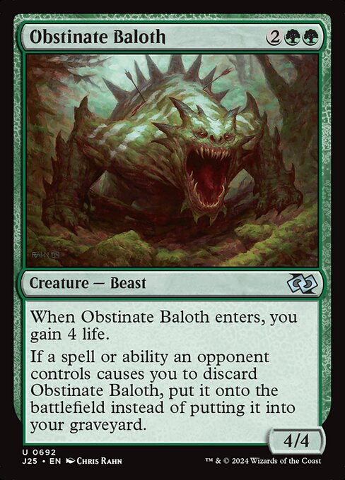 Obstinate Baloth — Front