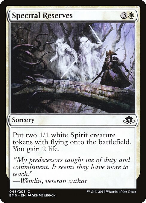 Spectral Reserves — Front