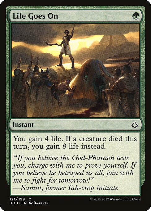 Life Goes On — Front