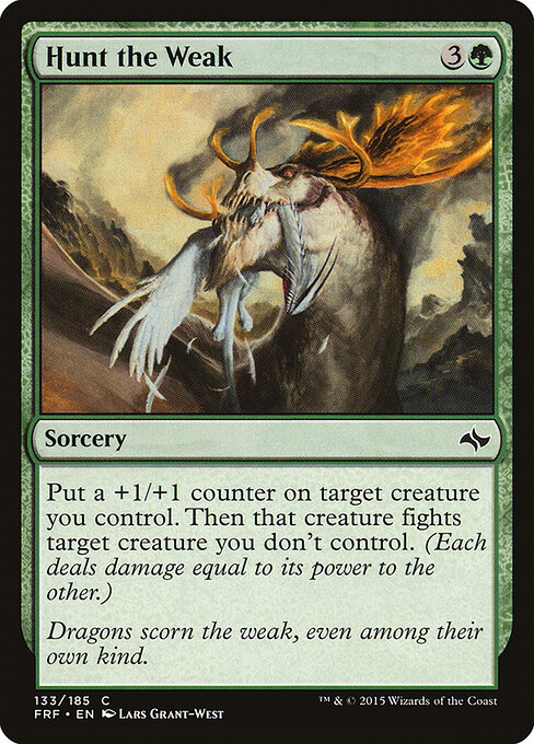 Hunt the Weak — Front