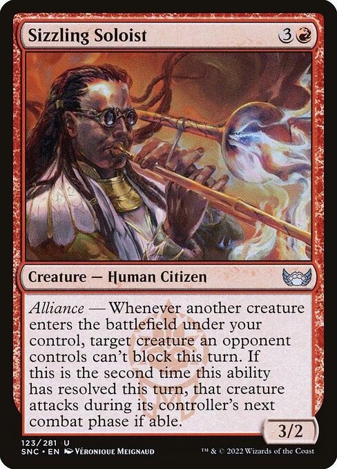 Sizzling Soloist — Front