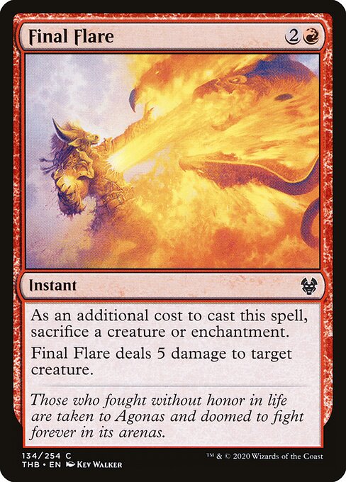 Final Flare — Front