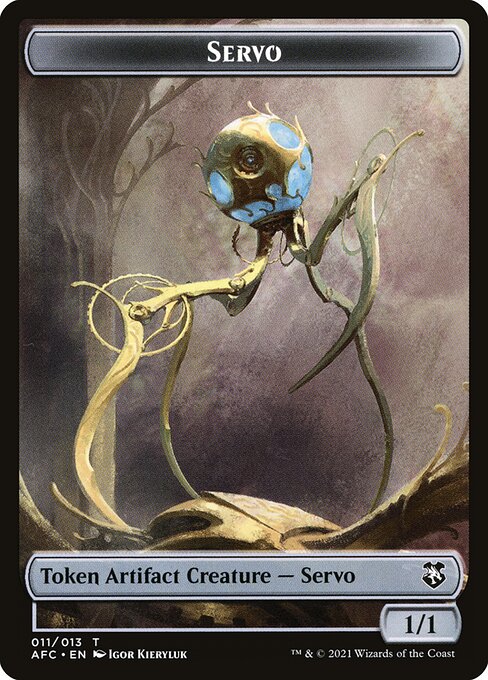 Servo // Zombie Double-Sided Token — Front — Servo