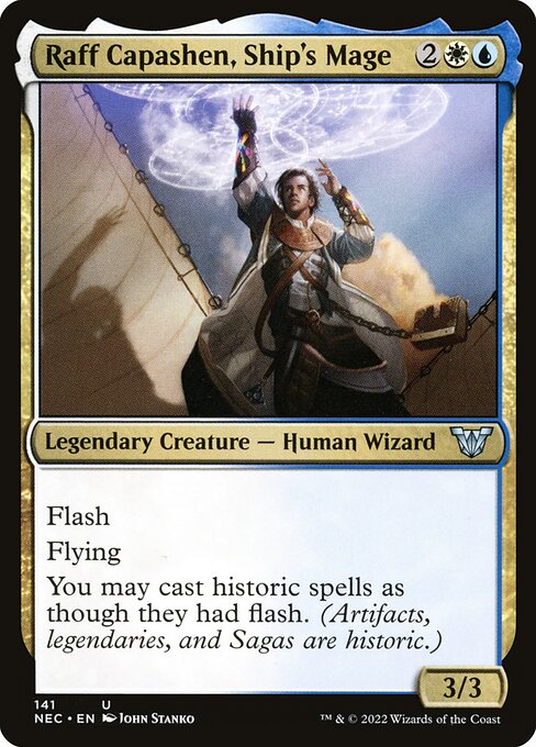 Raff Capashen, Ship's Mage — Front