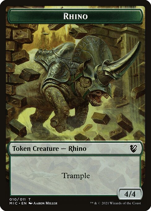 Rhino // Wolf Double-Sided Token