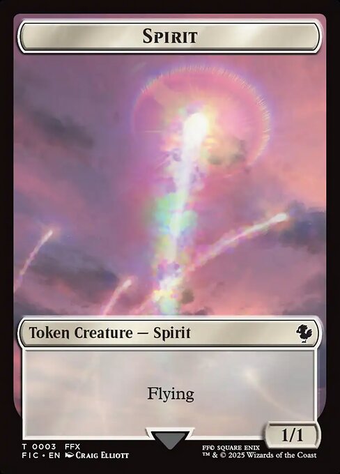 Spirit // Squid Double-Sided Token (Surge Foil) — Front — Spirit