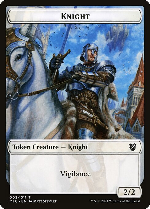 Knight // Wolf Double-Sided Token