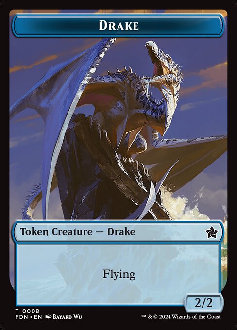 Drake // Goblin Doubled-Sided Token — Front — Drake