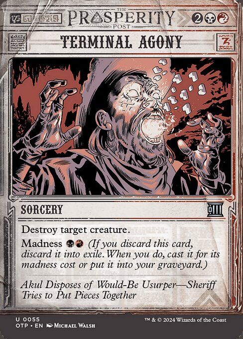 Terminal Agony — Front