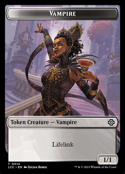 Vampire (0014) // Vampire Demon Double-Sided Token — Front — Vampire