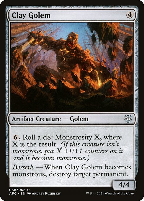 Clay Golem — Front