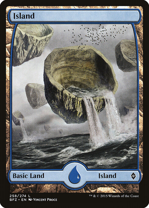 Island (258) - Full Art — Front