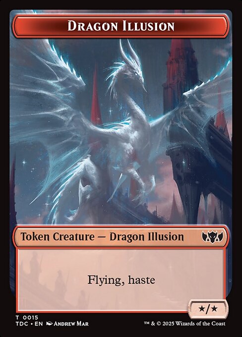 Dragon Illusion // Monk Double-Sided Token