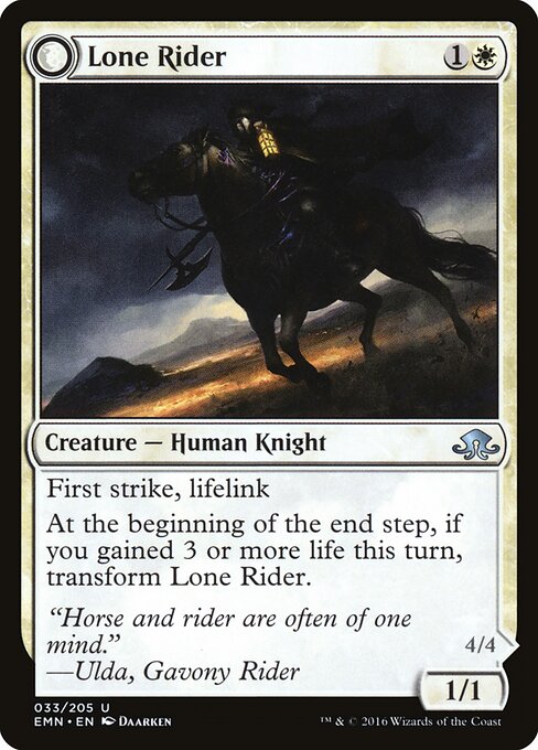 Lone Rider — Front