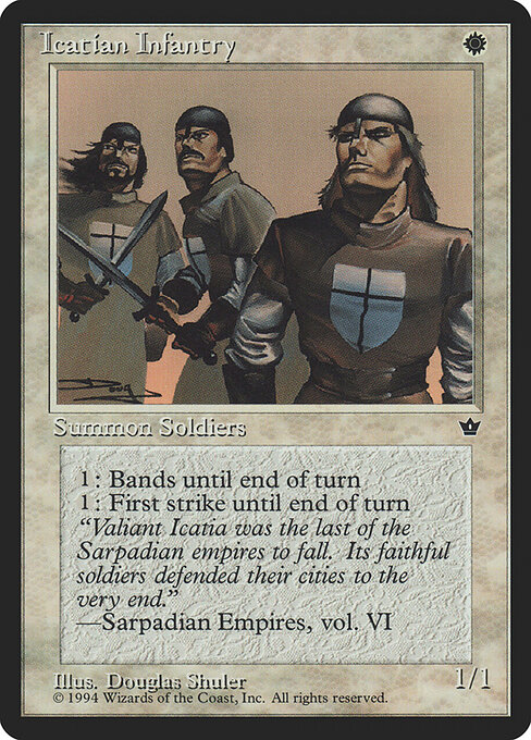 Icatian Infantry (Shuler) — Front