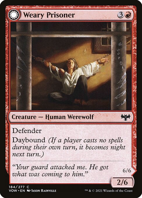 Weary Prisoner — Front