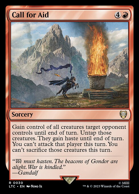 Call for Aid — Front