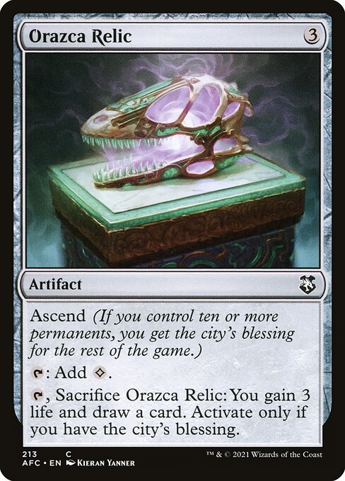Orazca Relic — Front