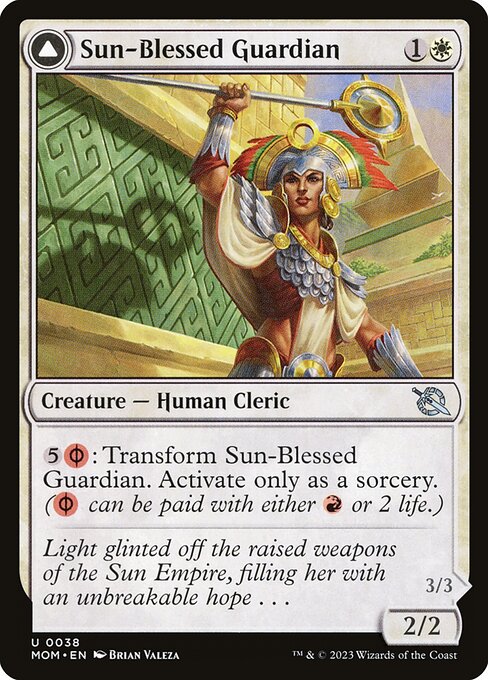 Sun-Blessed Guardian — Front