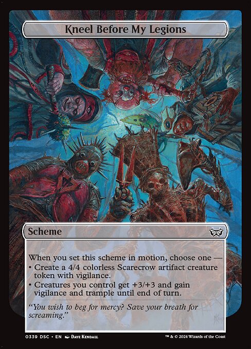 Kneel Before My Legions (Full Art) — Front