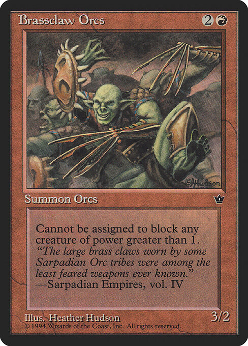 Brassclaw Orcs (Hudson) — Front