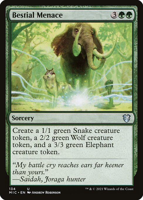 Bestial Menace — Front