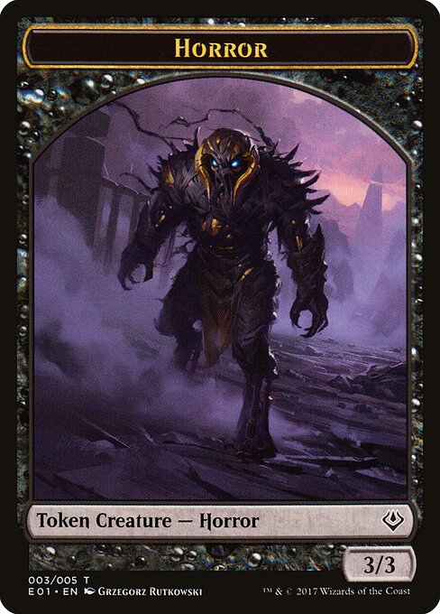 Horror // Zombie Double-Sided Token