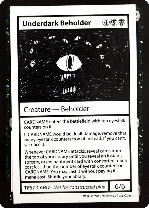 Underdark Beholder (No PW Symbol) — Front