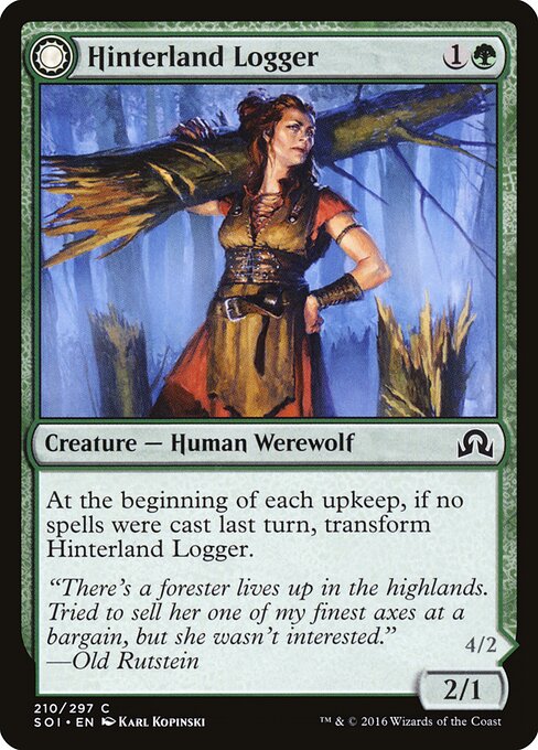 Hinterland Logger — Front