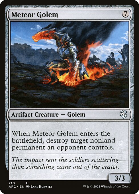 Meteor Golem — Front