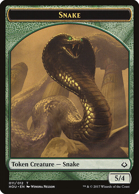 Snake // Warrior Double-Sided Token — Front — Snake