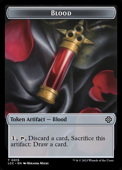 Blood // Vampire (0004) Double-Sided Token — Front — Blood