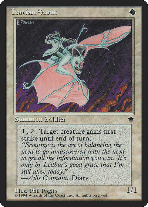 Icatian Scout (Foglio) — Front