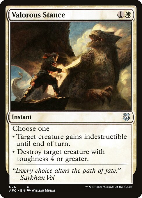 Valorous Stance — Front