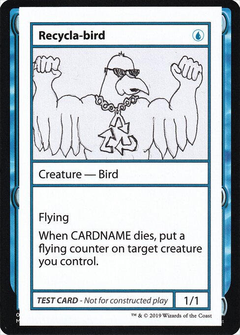 Recycla-bird (No PW Symbol) — Front