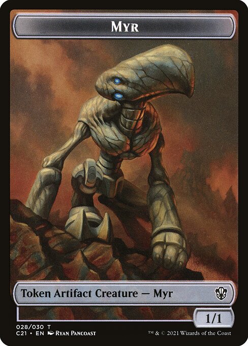 Myr // Treasure Double-Sided Token — Front — Myr