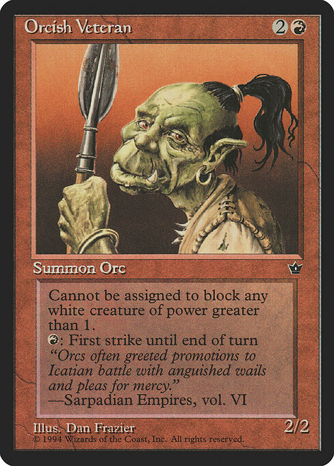 Orcish Veteran (Frazier) — Front