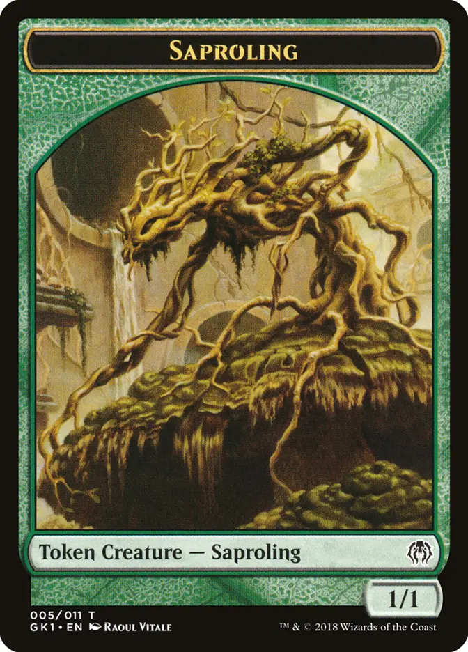 Insect // Saproling Double-Sided Token — Front